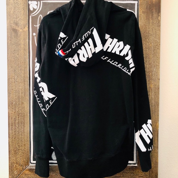 *SOLD*Sweatshirt (Thrasher x Huf) - Picture 3 of 3